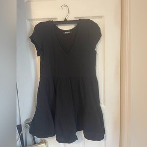 black linen rip curl dress